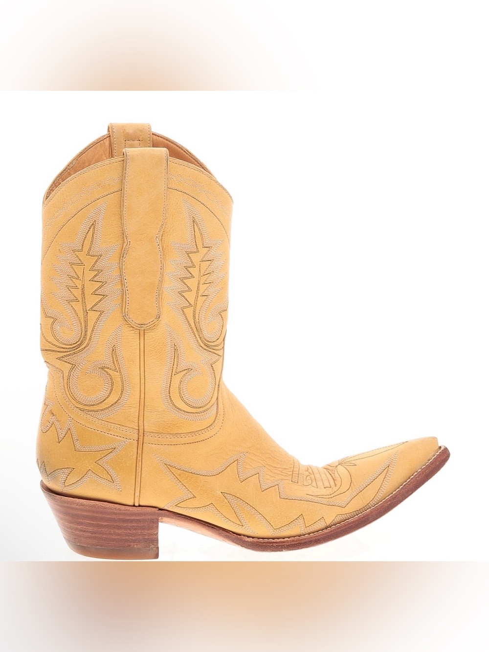 OLD GRINGO Yellow Leather Cowboy Cowgirl Boots Size 8B GUC
